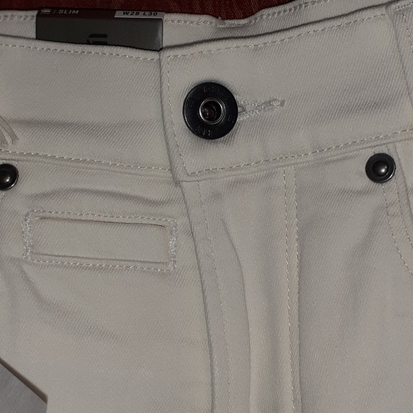 NWT G STARR RAW D-STAQ 3D SLIM WHITE WOMEN'S JEANS SIZE 28/30 SUPER STRETCH - Picture 8 of 16